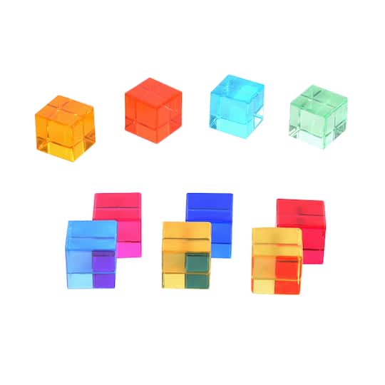TickiT® 1" Translucent Gem Cubes Set